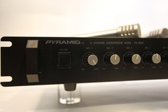 Pyramid PR-2000 6-Channel Microphone Rack Mixer Vintage Audio Tested Works