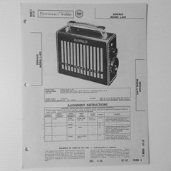 Dewald Model L-414 AM Transistorized Portable Radio SAMS Photofact ™ 1958 New