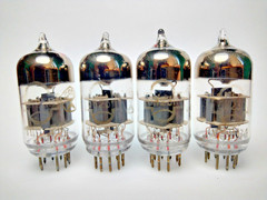 4 pcs NEW 6N23P/ECC88/6DJ8 Reflector ’74 SWGP Gray Shields Matched Quad 07.1974