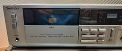 VINTAGE TECHNICS CASSETTE DECK; M224, EARLY 80s, WORKS GREAT!!
