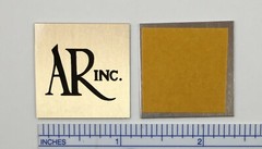 Large AR Acoustic Research Speaker Badge Logo Emblem Custom Made Pair