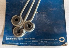Vintage Audiotex TV Antenna 7 1/2″ Wood Screw Type Wire Holder Standoffs USA NOS
