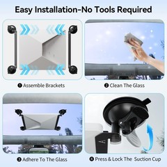 Starlink Mini Suction Cup Mount, Vehicle Sunroof and Glass Surfaces – Secure Sat