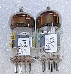 Pair 6DJ8 Sylvania NOS Vacuum Tubes, TV-7D Tested – will combine shipping