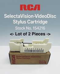 (2 PCS) RCA SelectaVision VideoDisc Stylus Cartridge P/N 154216 New & Defective