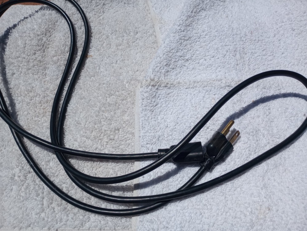 Vintage Belden 7A-125V 3-Prong Oval AC Power Cord For HP, AMPEX, ALTEC and More