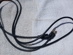 Vintage Belden 7A-125V 3-Prong Oval AC Power Cord For HP, AMPEX, ALTEC and More