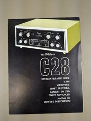 McIntosh C28 Stereo Preamplifier Brochure D-1201