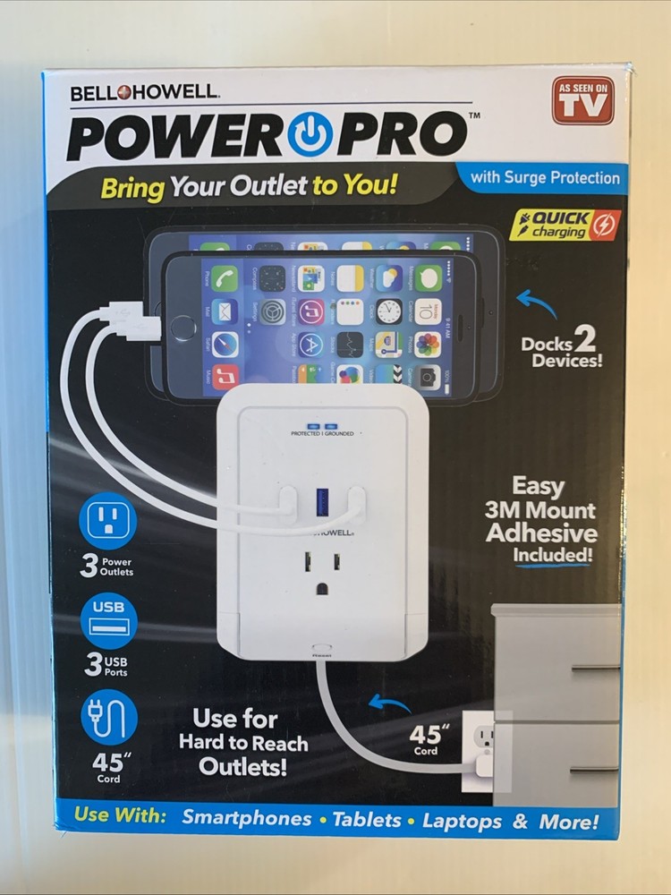 Bell Howell Power Pro “As Seen On Tv” – Charge 6 Devices At One Time