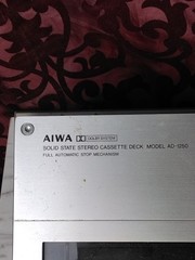 Aiwa Solid State Stereo Cassette Deck AD-1250 READ DESCRIPTION