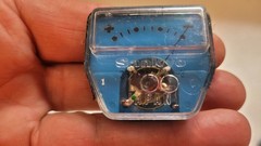 NOS NEW SANKYO JAPAN MINIATURE + – PLUS MINUS SIGNAL TUNING PANEL ANALOG METER