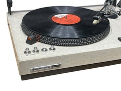 Kenwood KD-550 Direct Drive Turntable w/Infinity BlackWidow Tonearm Empire 290LT