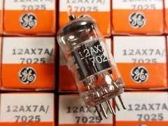 Single GE 12AX7A 7025 NOS NIB Vacuum Tube – Many Available