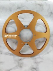 2X Standard 10.5″ PIONEER Gold 1/4″ Empty Tape Reels For R2R Tape Recorders
