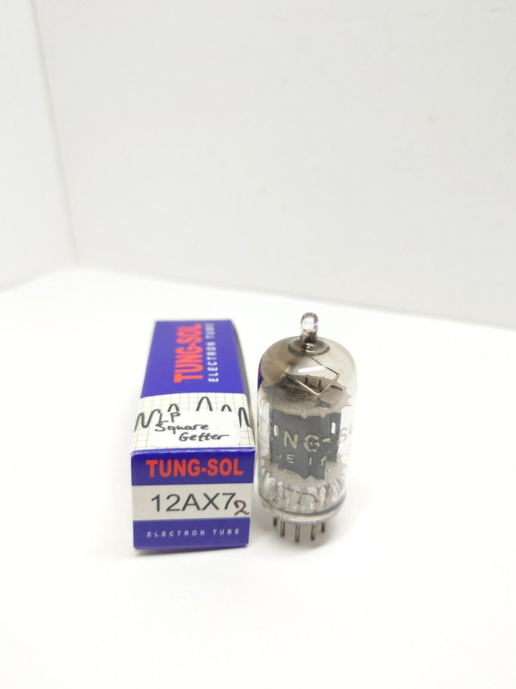 Lot of 1 Tung-Sol 12AX7 ECC83 Tested VACUUM TUBE Square-Getter Long Plate