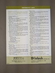 McIntosh C28 Stereo Preamplifier Brochure D-1201