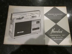 LOT OF 9 VINTAGE NORELCO TAPE RECORDER OWNER’S MANUALS CATALOGS ALL MODELS- BNZ
