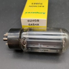 One 5U4GB / 5AS4A Tube, By Amperex, Tall Bottle, New Tube