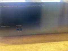 Vintage Denon POA-800 2 Channel Stereo Home Power Amplifier 50 Watts /Channel #3