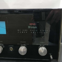 McIntosh MC2105 Solid State Stereo Power Amplifier Working For Parts or Repair