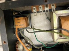 Vintage Transformer Relay Air Capacitors Radio Hamm 2500 ohm 117V Control Box