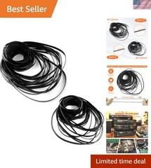 Cassette Recorder Rubber Belts – 100 Pcs Mix of 2mm & 3mm for Audio Repair