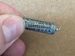 Vintage .022 uf 600v Sprague L96P Vitamin Q Guitar or Amp Tone Capacitor (Qty)
