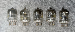 WESTERN ELECTRIC 417A’s 5 IDENTICAL N.O.S. TUBES SAME DATE CODES 1/60