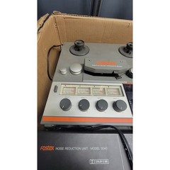 Vintage FOSTEX A-4 Reel to Reel Audio Stereo Tape Deck & Fostex 3040 Noise Red