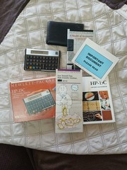 Vintage Hewlett-Packard HP-15C Scientific Calculator with Manual & Slip Case