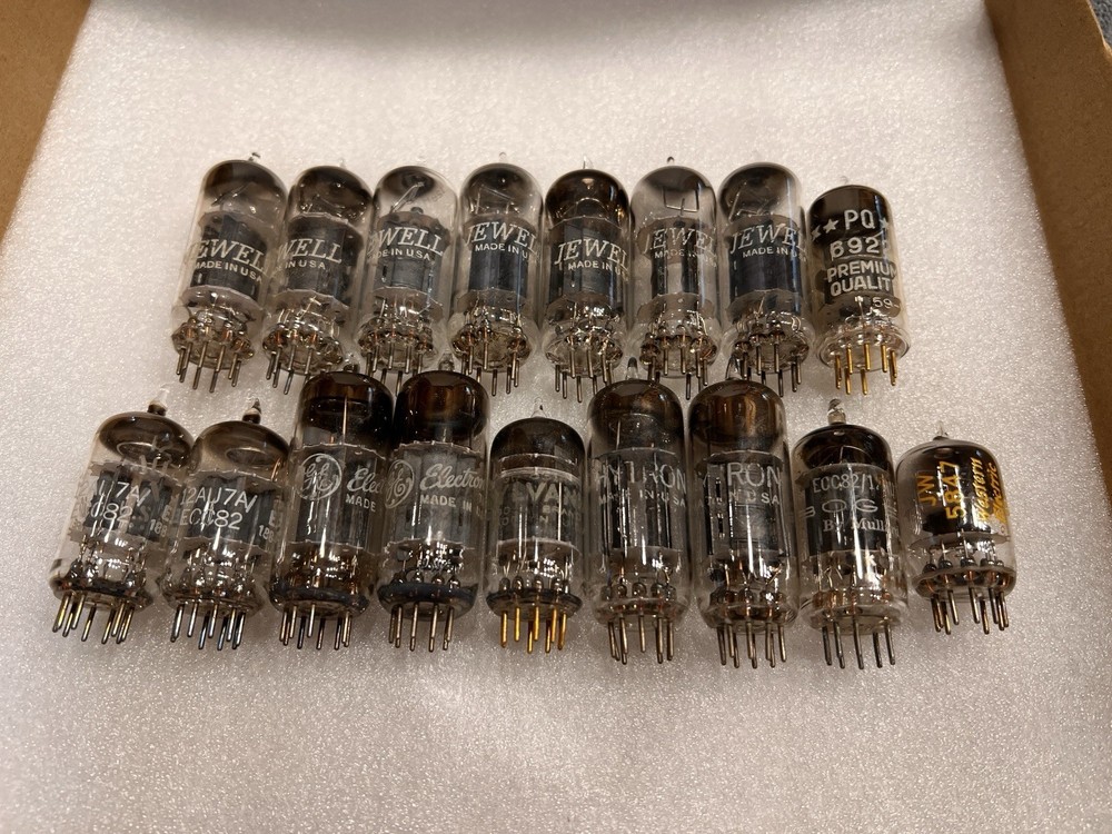 Vintage Tube Audio Guitar Stereo Amplifier Lot 12BH7 6922 5847 Western Electric