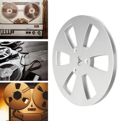 1/4 7 Inch Empty Reel for to Tape Recorder Open Silver
