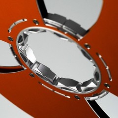 Studevox 10.5″ Edge Polished Orange Aluminium Tape Reel For Reel Tape Recorders