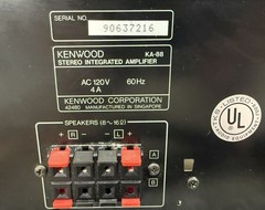 Kenwood KA-88 Stereo Amplifier 120W 7-Band EQ Vintage Hi-Fi Tested – No Remote
