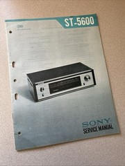 SONY ST-5600 STEREO TUNER SERVICE MANUAL WITH SCHEMATICS ORIGINAL D1355