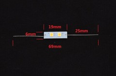 10 Axial LED Wired Lamps Light Bulbs 8V Warm White for Vu Meter Cassette Player