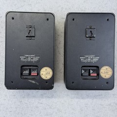 Realistic MINIMUS 7 Speakers Black Metal Bookshelf Vintage Made In Japan Tested