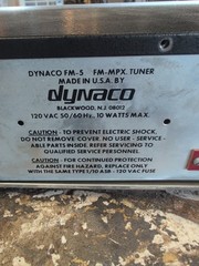 Vintage DYNACO FM-5 FM MPX Tuner – for Parts / Repair