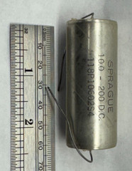 Sprague Capacitor 10 uF, 200 V, NOS Vitamin Q style