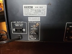 VINTAGE TEAC AN-180 NOISE REDUCTION UNIT; FOR PARTS OR REPAIR