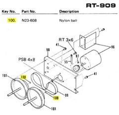 Pioneer RT-909 / 901 REB-052 Oil Throw Washers & N23-608 Nylon Capstan Bearings