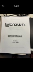 Crown FM Two Tuner Stereo Silver With Rack Handles. Fully Serviced!
