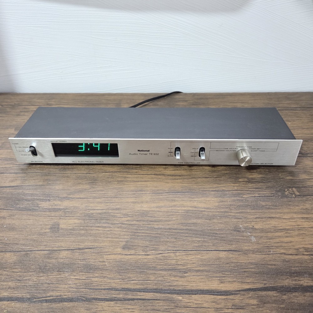 Vintage National Audio Timer TE932 Tested Working 1978 Rare Retro Japan