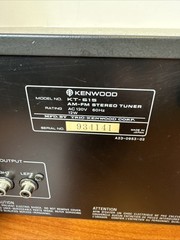 Vintage Kenwood KT-615 AM FM Stereo Radio Tuner Silver Japan Tested Working