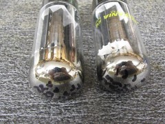 Sylvania 5U4GB / 5AS4A Rectifier Tubes …….NOS…..Pair of Black Plates