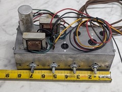 Vintage Tube Audio Amplifier Chassis Project 4-Knob Amp Untested Parts/Repair