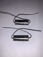Gudeman Vintage Paper in Oil Capacitors .068 MFD 400 VDC Quantity of (2)