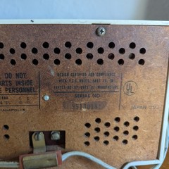 RCA RZC225Y Radio Snow Blue Vintage Solid State AFC AM FM Works