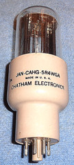 1 NOS Chatham JAN 5R4WGA Vacuum Tube 1957 Rectifier “Potato Masher”