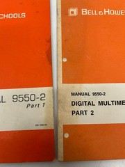 3 Vtg Bell & Howell Schools Digital Multimeter Assembly Manuals 9550-1 9550-2